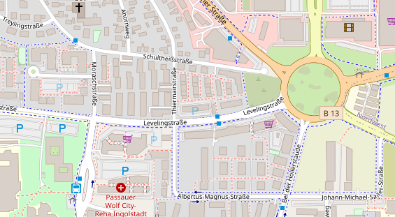 FitnessStudio auf Satellitenbild