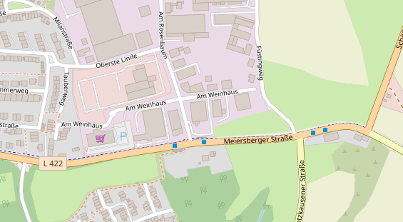FitnessStudio auf Satellitenbild