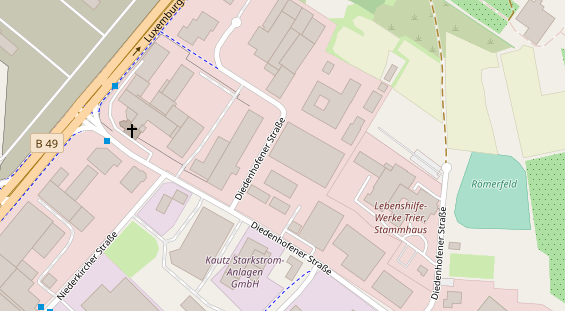 FitnessStudio auf Satellitenbild