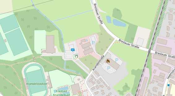 FitnessStudio auf Satellitenbild