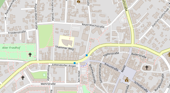 FitnessStudio auf Satellitenbild