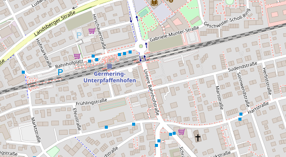 FitnessStudio auf Satellitenbild