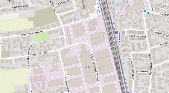 FitnessStudio auf Satellitenbild