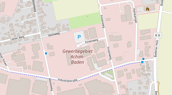 FitnessStudio auf Satellitenbild