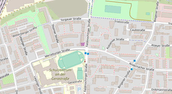 FitnessStudio auf Satellitenbild