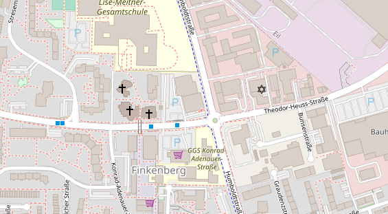 FitnessStudio auf Satellitenbild