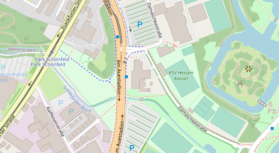 FitnessStudio auf Satellitenbild