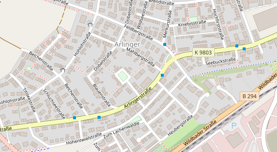 FitnessStudio auf Satellitenbild