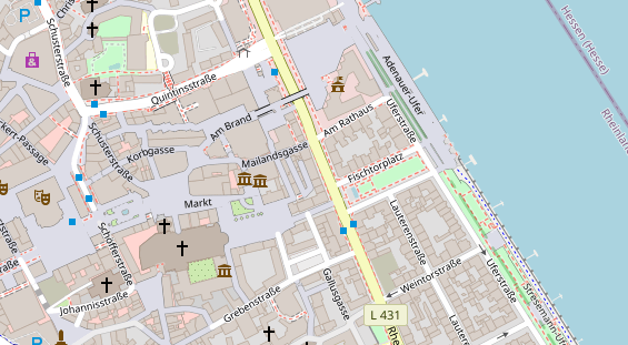 FitnessStudio auf Satellitenbild