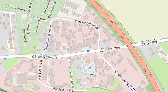 FitnessStudio auf Satellitenbild