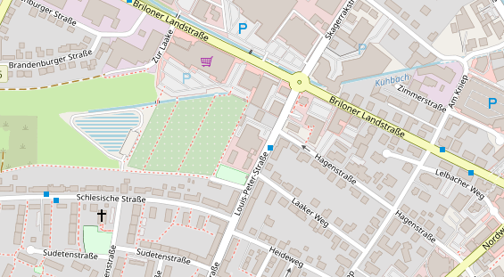 FitnessStudio auf Satellitenbild