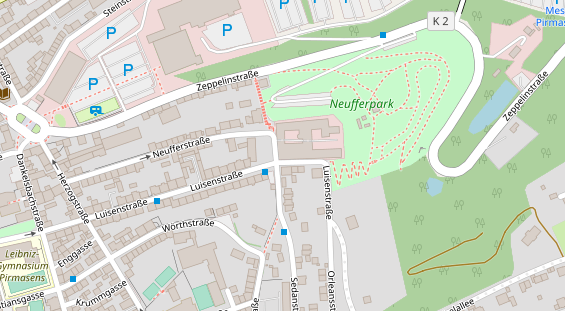 FitnessStudio auf Satellitenbild