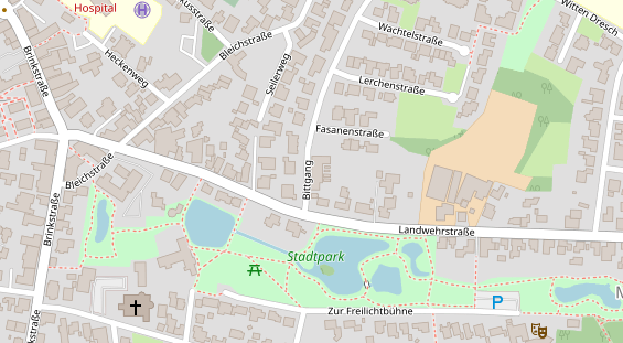 FitnessStudio auf Satellitenbild