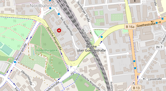 FitnessStudio auf Satellitenbild