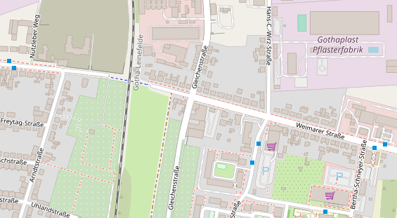 FitnessStudio auf Satellitenbild