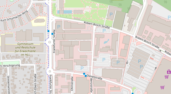 FitnessStudio auf Satellitenbild