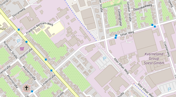 FitnessStudio auf Satellitenbild