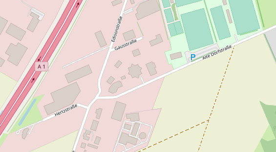 FitnessStudio auf Satellitenbild