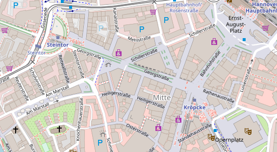 FitnessStudio auf Satellitenbild