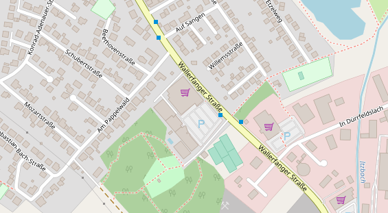 FitnessStudio auf Satellitenbild