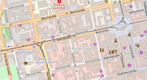 FitnessStudio auf Satellitenbild