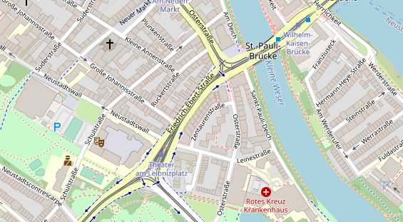 FitnessStudio auf Satellitenbild