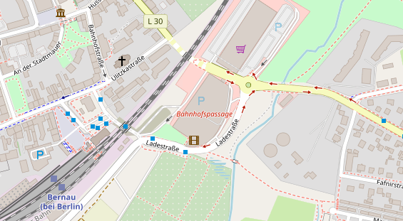 FitnessStudio auf Satellitenbild