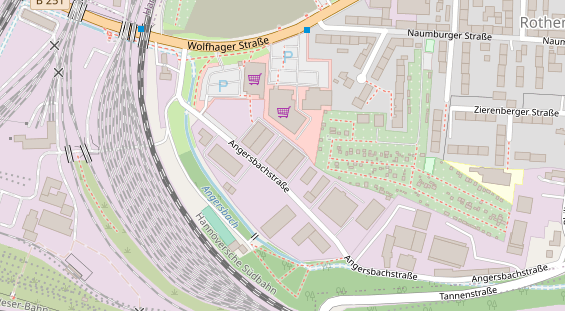 FitnessStudio auf Satellitenbild