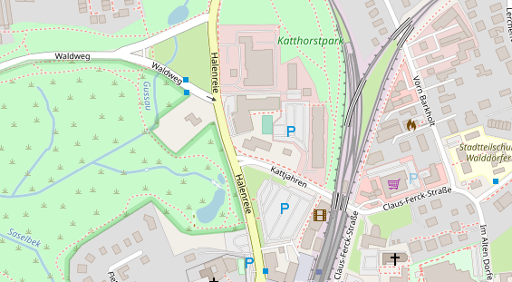 FitnessStudio auf Satellitenbild