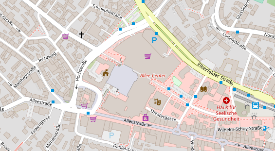 FitnessStudio auf Satellitenbild