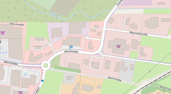 FitnessStudio auf Satellitenbild