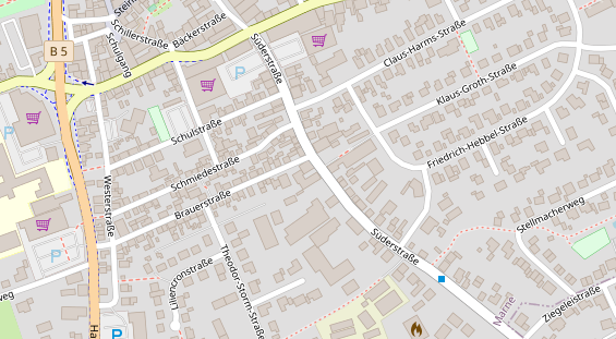 FitnessStudio auf Satellitenbild