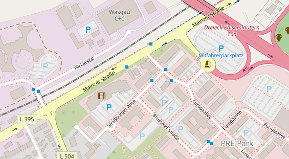 FitnessStudio auf Satellitenbild