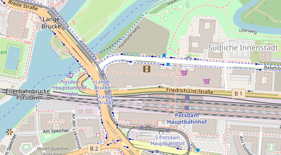 FitnessStudio auf Satellitenbild