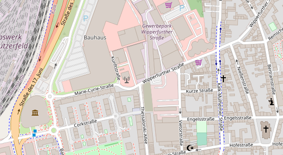 FitnessStudio auf Satellitenbild