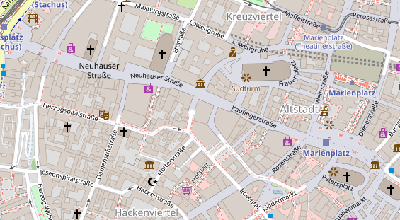 FitnessStudio auf Satellitenbild