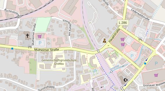 FitnessStudio auf Satellitenbild