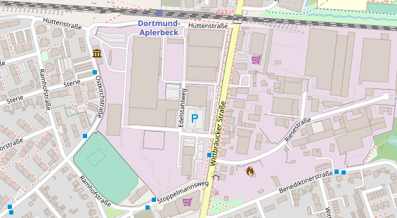 FitnessStudio auf Satellitenbild