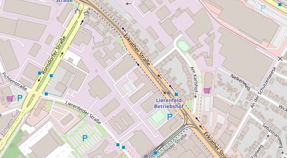 FitnessStudio auf Satellitenbild