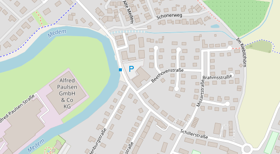 FitnessStudio auf Satellitenbild