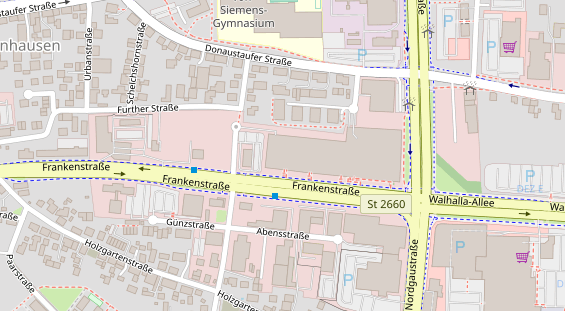 FitnessStudio auf Satellitenbild