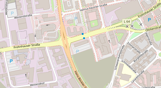 FitnessStudio auf Satellitenbild