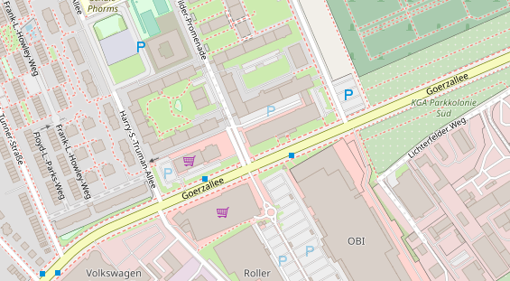 FitnessStudio auf Satellitenbild