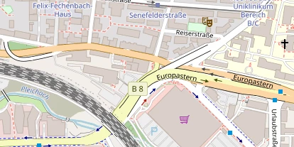 FitnessStudio auf Satellitenbild