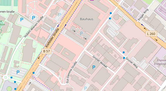 FitnessStudio auf Satellitenbild