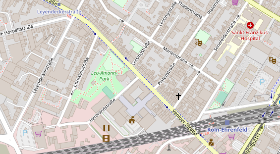 FitnessStudio auf Satellitenbild