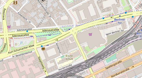 FitnessStudio auf Satellitenbild