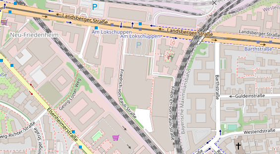 FitnessStudio auf Satellitenbild