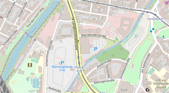 FitnessStudio auf Satellitenbild