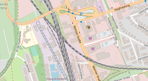 FitnessStudio auf Satellitenbild